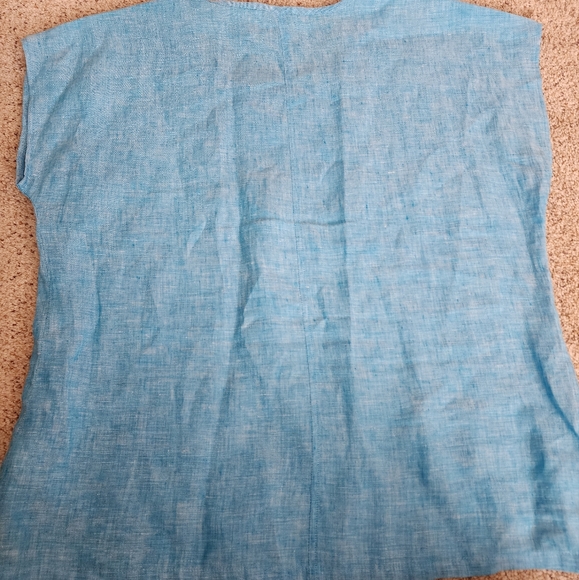 Orvis womens size large 14/16 100% linen shirt - Picture 3 of 3